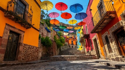 Fototapeta premium Artistic umbrella sky vision pictures