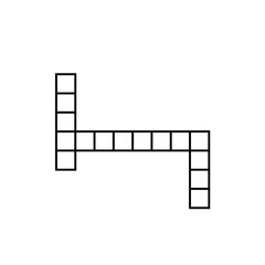 Crossword puzzle icon. Vector for mobile concept and web design.