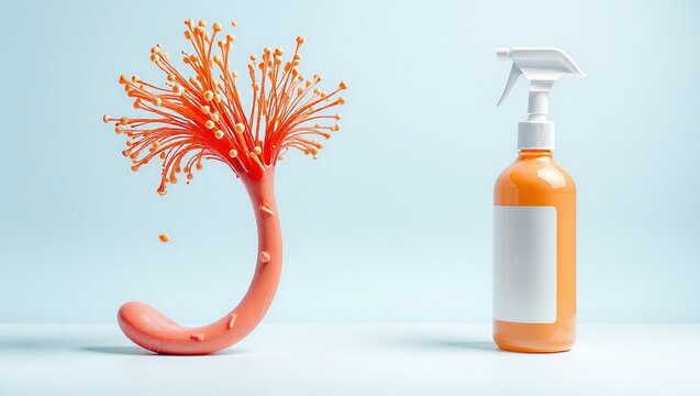 Surreal Product Display: Innovative Design Concept for Advertising