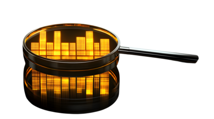 Analyzing Data with a Magnifying Glass A Symbol of Insight and Investigation