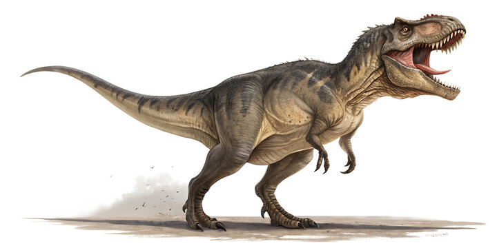  t rex dinosaurs isolated on transparent background