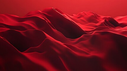 Surreal soft red landscape wallpaper