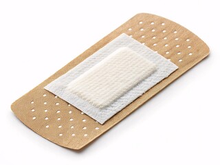 Breathable Adhesive Bandage with Central Absorbent Pad for Wound Protection and Versatile Use