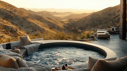 Desert Oasis Hot Tub with Panoramic Mountain View