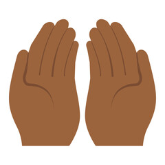 Obraz premium Palms Up Together (Dark Skin) 