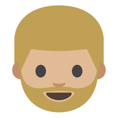 Man: Light Skin Tone, Beard
