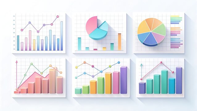Data Analysis Charts & Graphs - Modern Infographic