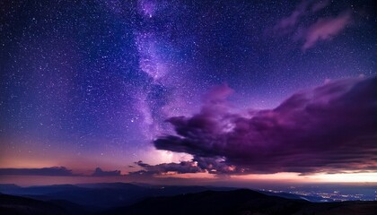 Fototapeta premium night sky with clouds