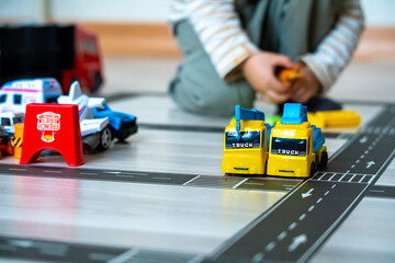 child play with toys