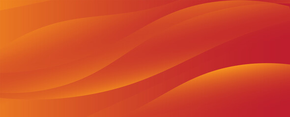 Abstract orange banner background. Graphic design banner pattern background template with dynamic curve shapes