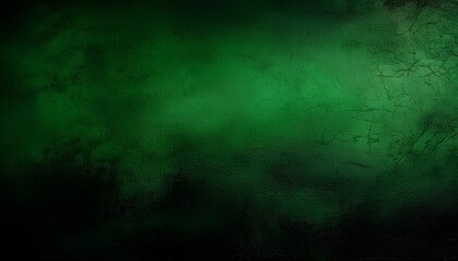 Fototapeta premium Black green grunge background. Dark dirty texture. Rough green background with copy space for design. Web banner.