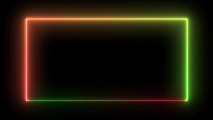 cyan aquamarine blue frame, square, rectangle, portal lines, rendering of Rectangle Crystals, On blue, green, red and one circle crystal on purple color.Sceen Frame energy