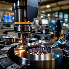 High-Tech Capsule Manufacturing Machinery in Operation