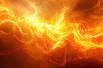 Fototapeta premium Abstract fire digital artwork with flowing flames and blazing motion