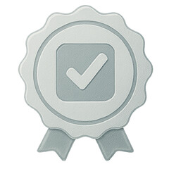 Platinum To-Do Tracker Badge with Checkmark

