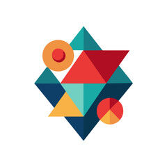 abstract colorful geometric shapes