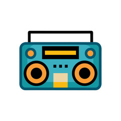 retro radio cassette player