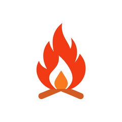 fire icon vector illustration