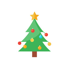 christmas tree vector illustration
