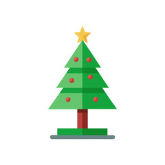 christmas tree vector illustration