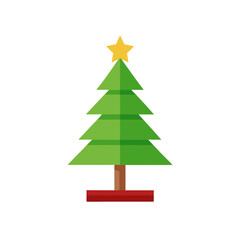 christmas tree vector illustration