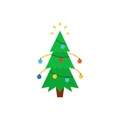 christmas tree vector illustration