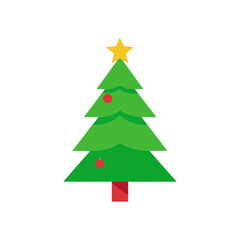 christmas tree vector illustration