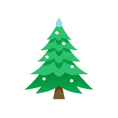 christmas tree vector illustration