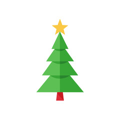 christmas tree vector illustration