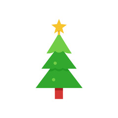 christmas tree vector illustration
