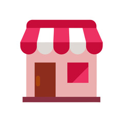 vector illustration of a red house