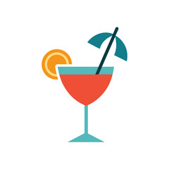 cocktail on a white background