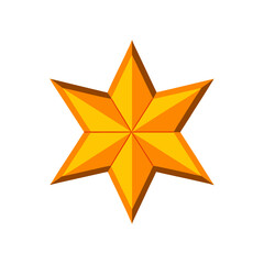 Obraz premium gold star on white