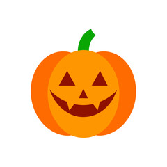 halloween pumpkin isolated on white