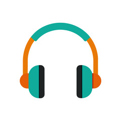 headphones icon on white background