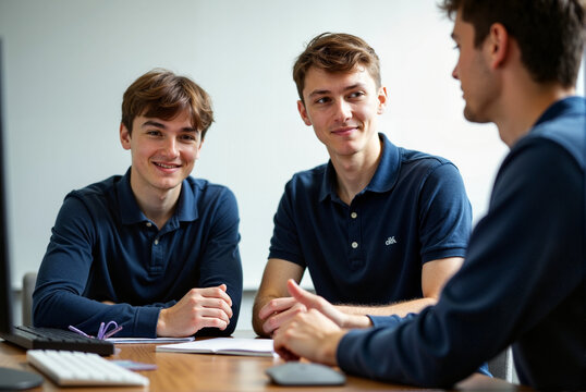 Young Professionals Having a Meeting in a Modern Office