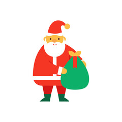 santa claus with gift