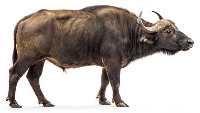 surti buffalo isolated on white background