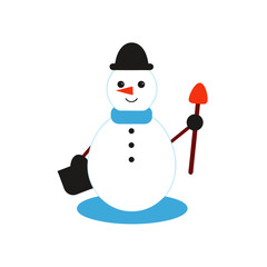 snowman with red hat