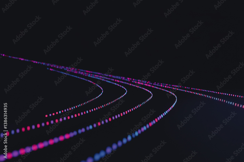 Poster digital pathways: a vibrant and dynamic visual representing the intricate and interconnected nature 