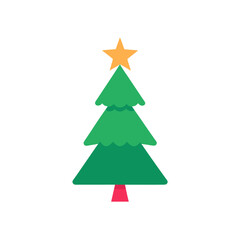 christmas tree vector illustration