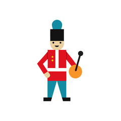 vector illustration of a soldier with sword
