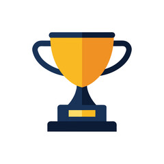 gold cup isolated on white