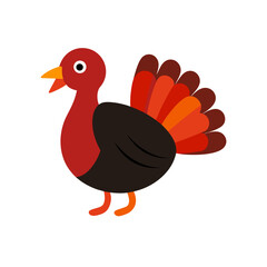 turkey with a red hat