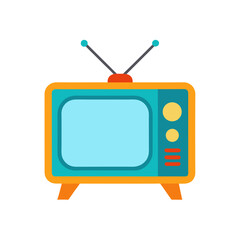 retro tv vector illustration