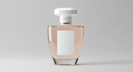 Elegant Perfume Bottle Mockup Clean Design for Branding and Packaging