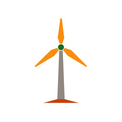 wind turbine isolated on white