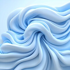 Obraz premium Abstract Swirling Light Blue Fabric Texture