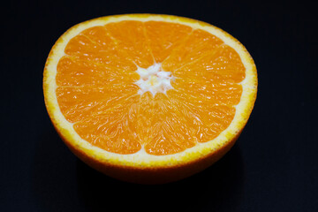 orange on black