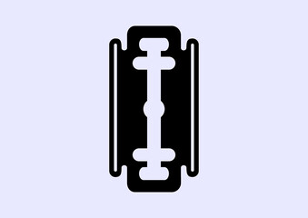 Razor blade vector icon
